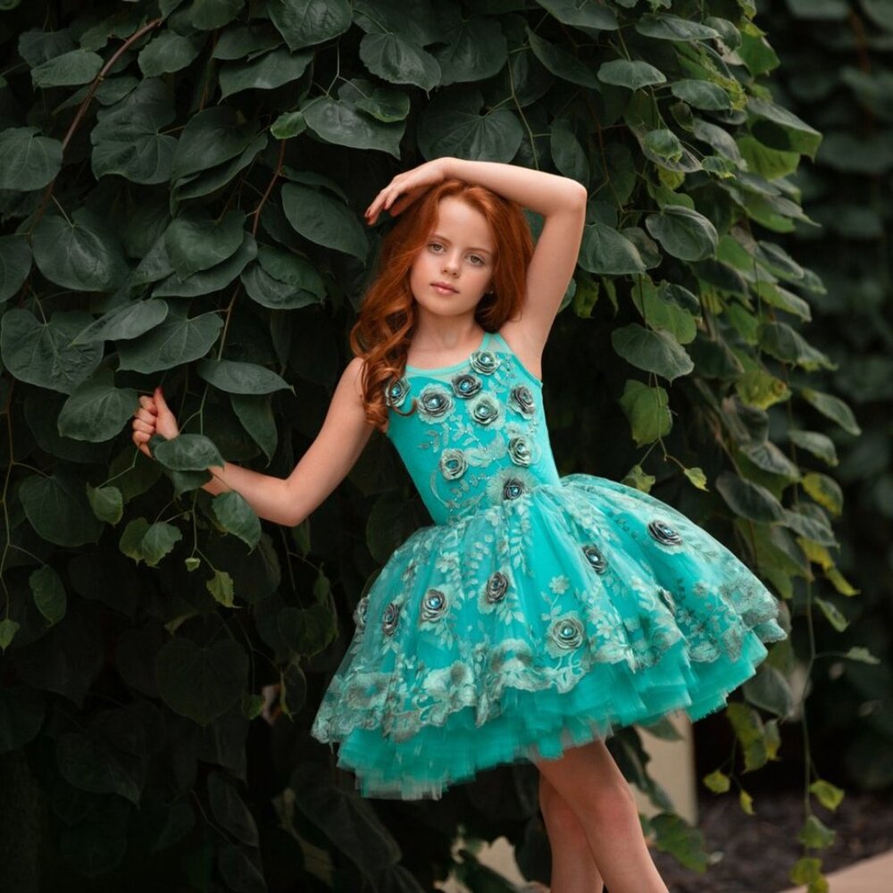 Gorgeous Ella Dynae Teal Dress